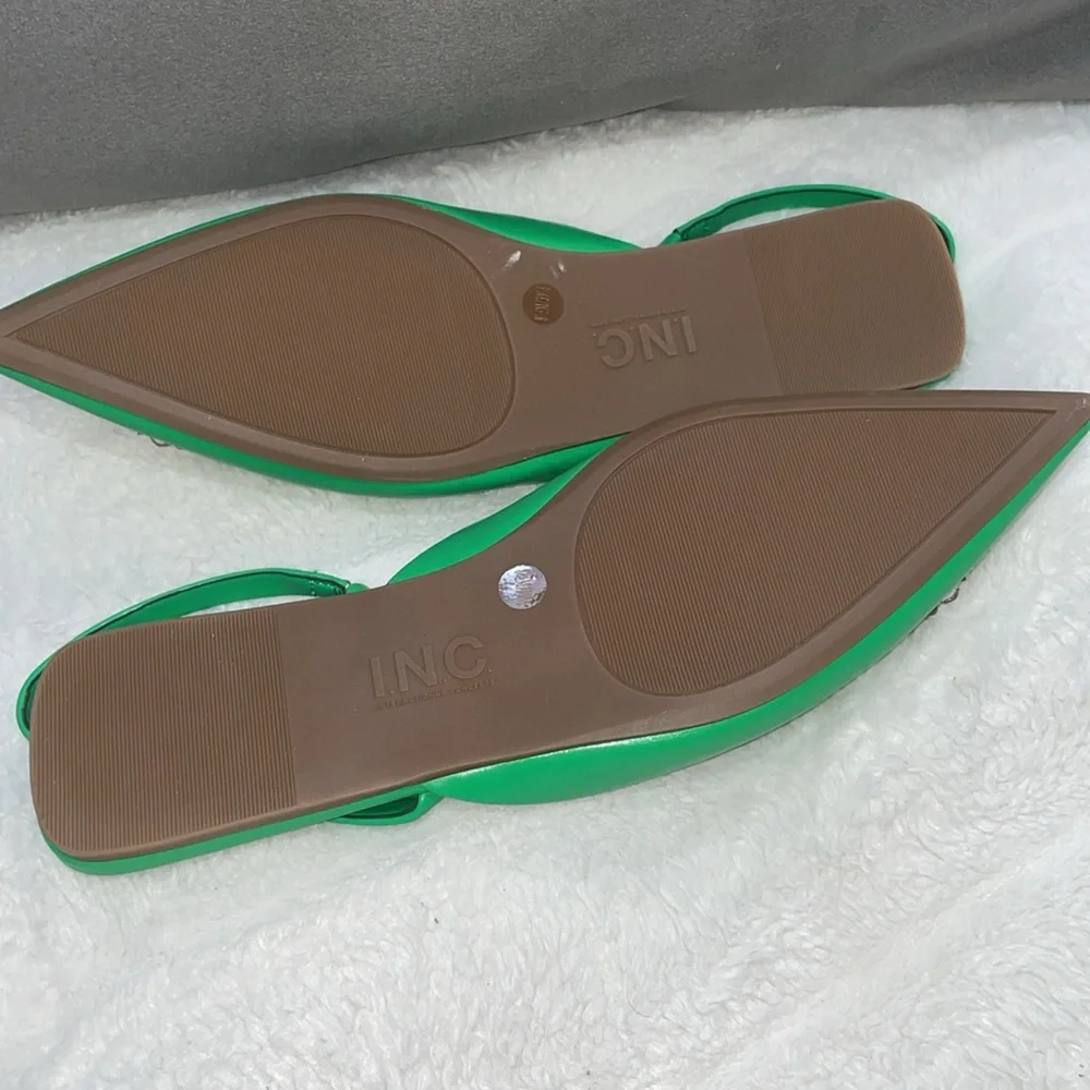 Inc International Concepts Women's Melicity Flats - Green 5.5M - Picture 4 of 9